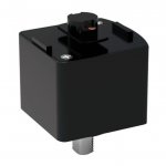 Адаптер Gauss для подключения светильника к трековой системе, цвет черный (TR124)