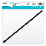 Шинопровод Gauss встраиваемый 2м черный (с адаптером питания и заглушкой) (TR130)