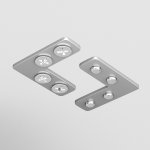 Соединитель угловой для профилей натяжного потолка, 2шт. Maytoni TRA034CL-SC-42S Accessories for tracks Exility