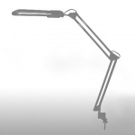 Настольная лампа со трубциной Трансвит Дельта с АПП 11W 2G7 серый