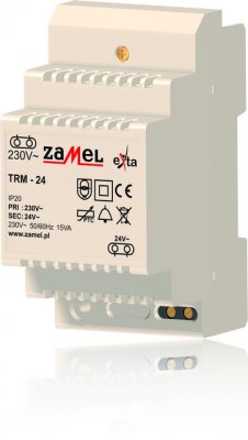 Zamel Трансформатор напряжения 230VAC/24VAC 15VA IP20 на DIN рейку 3мод (TRM-24) Zamel Трансформатор напряжения 230VAC/24VAC 15VA IP20 на DIN рейку 3мод (TRM-24)