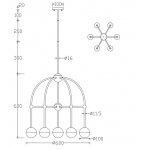Люстра Crystal Lux TRUENA SP-PL6+1 BRONZE (3240/307)
