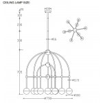 Люстра Crystal Lux TRUENA SP-PL6+3+1 BRONZE (3240/310)