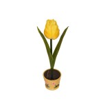 COLOSSEO 89921-1 FLOWER "Тюльпан в горшечке" цвет желтый