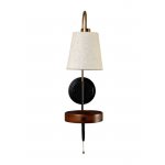 Светильник бра Crystal Lux TWINS AP1 USB WENGE (3250/401)