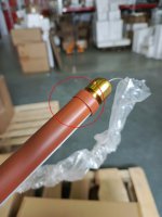 utsenka-SL6225.303.03 Светильник подвесной ST-Luce Латунь/Терракотовый, Белый LED 3*13W 3000K BRICK