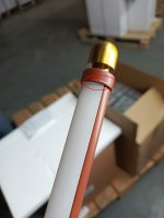 utsenka-SL6225.303.10 Светильник подвесной ST-Luce Латунь/Терракотовый, Белый LED 10*6,5W 3000K BRICK