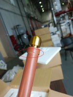 utsenka-SL6225.303.10 Светильник подвесной ST-Luce Латунь/Терракотовый, Белый LED 10*6,5W 3000K BRICK