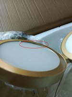 utsenka-SL6508.203.01 Светильник подвесной ST-Luce Матово Золотистый/Белый LED 1*60W 4000K RIO