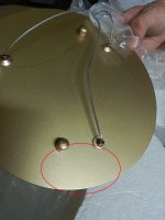 utsenka-SL6508.203.01 Светильник подвесной ST-Luce Матово Золотистый/Белый LED 1*60W 4000K RIO