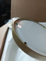 utsenka-SL6508.203.01 Светильник подвесной ST-Luce Матово Золотистый/Белый LED 1*60W 4000K RIO