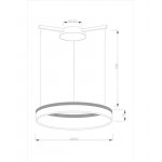 Светодиодная подвесная люстра Moderli V1722-PL Via LED*50W