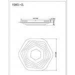 Светодиодный потолочный светильник с пультом Moderli V2851-CL Rita LED 130W
