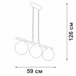 Люстра Vitaluce V4178-1/3S, 3xE14 макс. 40Вт