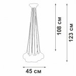 Люстра Vitaluce V42890-03/8PL, 8хE27 макс. 40Вт