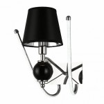 Бра HIPER H809-1 1*E14*40Вт + LED 9Вт BLACK/CHROME Luarca