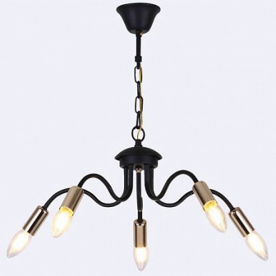 Люстра HIPER H005-5 5*E14*40Вт BLACK/GOLD Savona