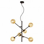 Подвес HIPER H819-0 6*G9*max LED 8Вт BLACK/GOLD Sun