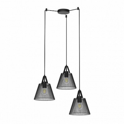 Подвес HIPER H155-2 3*E27*60Вт BLACK Grid