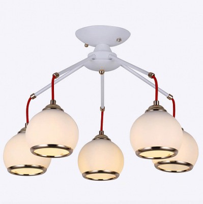 Люстра HIPER H107-5 5*Е27*60Вт WHITE/GOLD ALLEGRA Люстра HIPER H107-5 5*Е27*60Вт WHITE/GOLD ALLEGRA