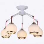 Люстра HIPER H107-5 5*Е27*60Вт WHITE/GOLD ALLEGRA