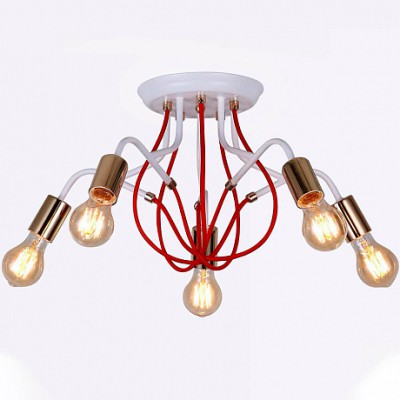 Люстра HIPER H001-5 5*E27*60Вт WHITE/GOLD Candella