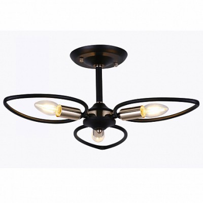 Люстра HIPER H109-3 3*Е14*40Вт BLACK/GOLD CHIERRA