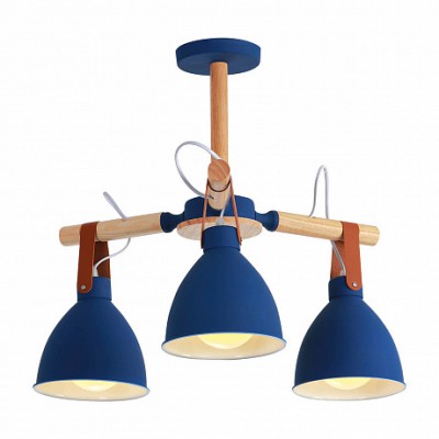 Люстра HIPER H157-0 3*E27*60Вт BLUE/PALE WOOD Funny Люстра HIPER H157-0 3*E27*60Вт BLUE/PALE WOOD Funny