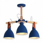 Люстра HIPER H157-0 3*E27*60Вт BLUE/PALE WOOD Funny
