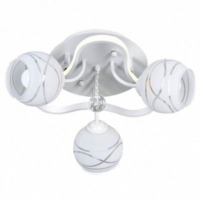 Люстра HIPER H803-3 3*E27*60Вт + LED 19Вт WHITE Granada