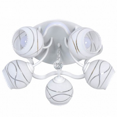 Люстра HIPER H803-5 5*E27*60Вт + LED 24Вт WHITE Granada