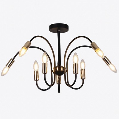 Люстра HIPER H003-0 10*E14*40Вт BLACK/GOLD Matera