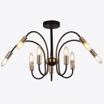 Люстра HIPER H003-0 10*E14*40Вт BLACK/GOLD Matera