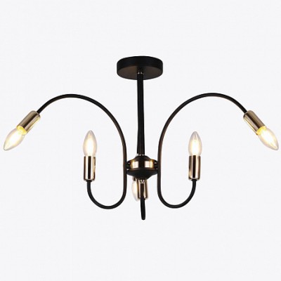 Люстра HIPER H003-6 6*E14*40Вт BLACK/GOLD Matera
