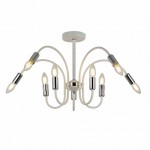 Люстра HIPER H123-0 10*E14*40Вт WHITE/CHROME Matera