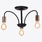 Люстра HIPER H004-3 3*E27*60Вт BLACK/GOLD Prato