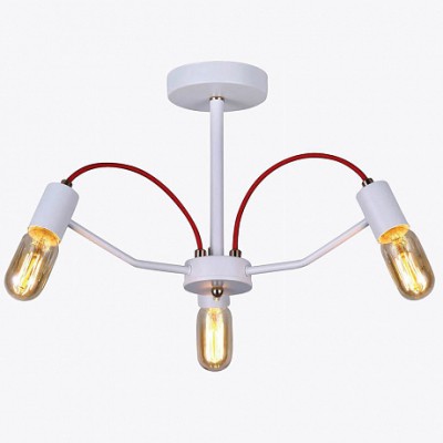 Люстра HIPER H002-3 3*E27*60Вт WHITE/GOLD Siena