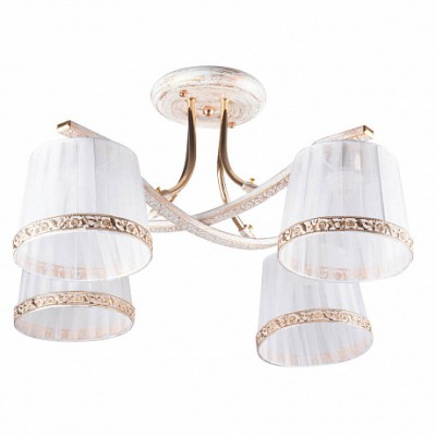 Люстра HIPER H016-4 4*E27*60Вт WHITE/GOLD Simona Люстра HIPER H016-4 4*E27*60Вт WHITE/GOLD Simona