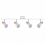 Светильник поворотный HIPER H079-4 4*E14*40Вт WHITE/LIGHT WOOD Susanna