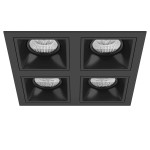 Комплект из светильников и рамки  Domino Lightstar D54707070707