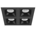 Комплект из светильников и рамки Domino Lightstar D54707070707