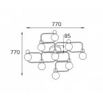Vega PL 6088/9 bronze светильник потолочный Italline