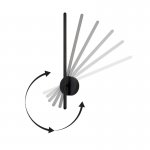 Поворотный настенный светильник Crystal Lux VERDE AP L700 BLACK (3720/410)