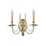 Светильник бра Crystal Lux VICTORIA AP2 GOLD/AMBER (3340/402)