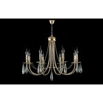 Люстра Crystal Lux VICTORIA SP8 GOLD/AMBER (3340/308)