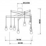 Потолочная люстра Vele Luce Avvenente VL1332L08