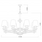 Подвесная люстра Vele Luce Benfatta VL1354L08