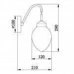 Бра Vele Luce Focoso VL1392W01