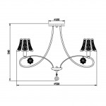 Потолочная люстра Vele Luce Casto VL1401L08