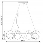 Подвесной светильник Vele Luce Immenso VL1552P06